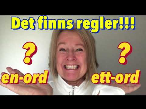 Geschlecht auf Schwedisch - Es gibt Regeln! - Schwedisch mit Marie