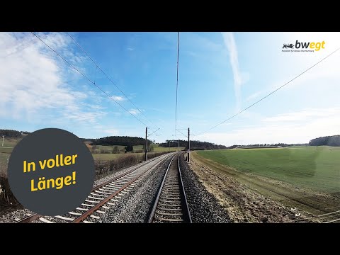 Führerstandsmitfahrt von Stuttgart nach Nürnberg mit einem Stadler FLIRT 3 auf der Murrbahn