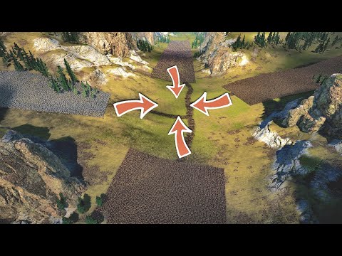 Battle For Crossroads: Sparta - Rome - Knights - Orcs - UEBS 2