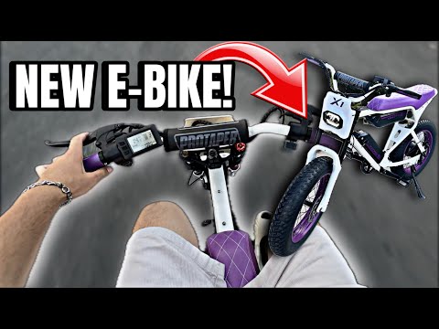 UNBOXING MY NEW E-BIKE!!😈 (FULLY CUSTOMIZED MACFOX X1S)