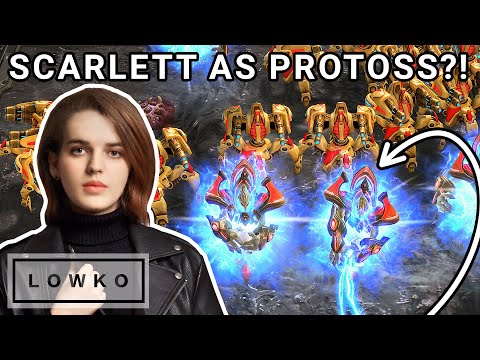 StarCraft 2: Scarlett's PROTOSS Offrace?! (Scarlett vs PiG)