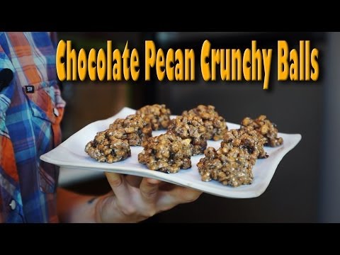 Chocolate Pecan Crunchy Balls: Organic Vegan Dessert Recipe
