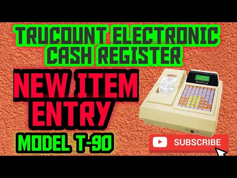 How to Create a New or Edit Item in Trucount Electroinc Cash Register
