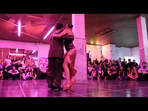  Sabrina Garcia  and  Cristhian Sosa  are  dancing  to  a  milonga