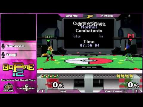 BoPME 12 Melee - Voorhese (Pikachu/Fox) vs. Rik (Falco) Grand Finals