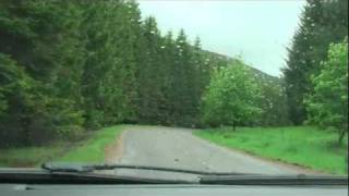 Scenic Drive from Turriff to Braemar, Aberdeenshire, Scotland, UK