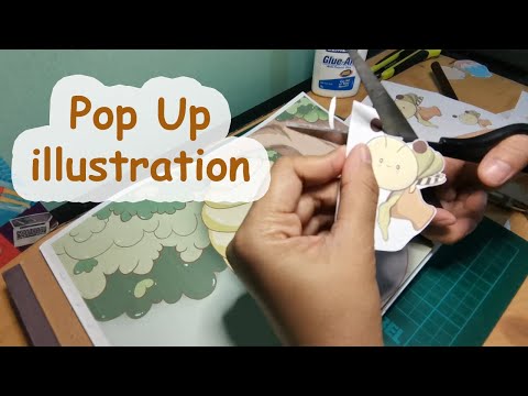 Pop Up illustration - A guide how to make a pop up design with a moving object