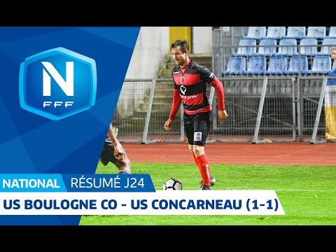 J24: US Boulogne CO -  US Concarneau (1-1), le résumé I National FFF 2018