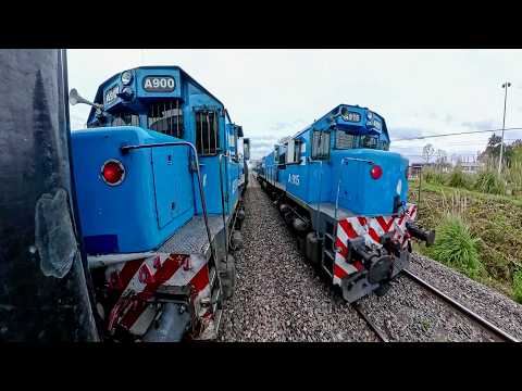 Viaje con la tracción de la GT22 A900 desde Cañuelas hasta Vicente Casares