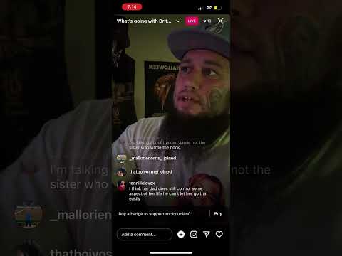 Rocky Luciano talks about Britney Spears conspiracies - IG Live 5.10.23