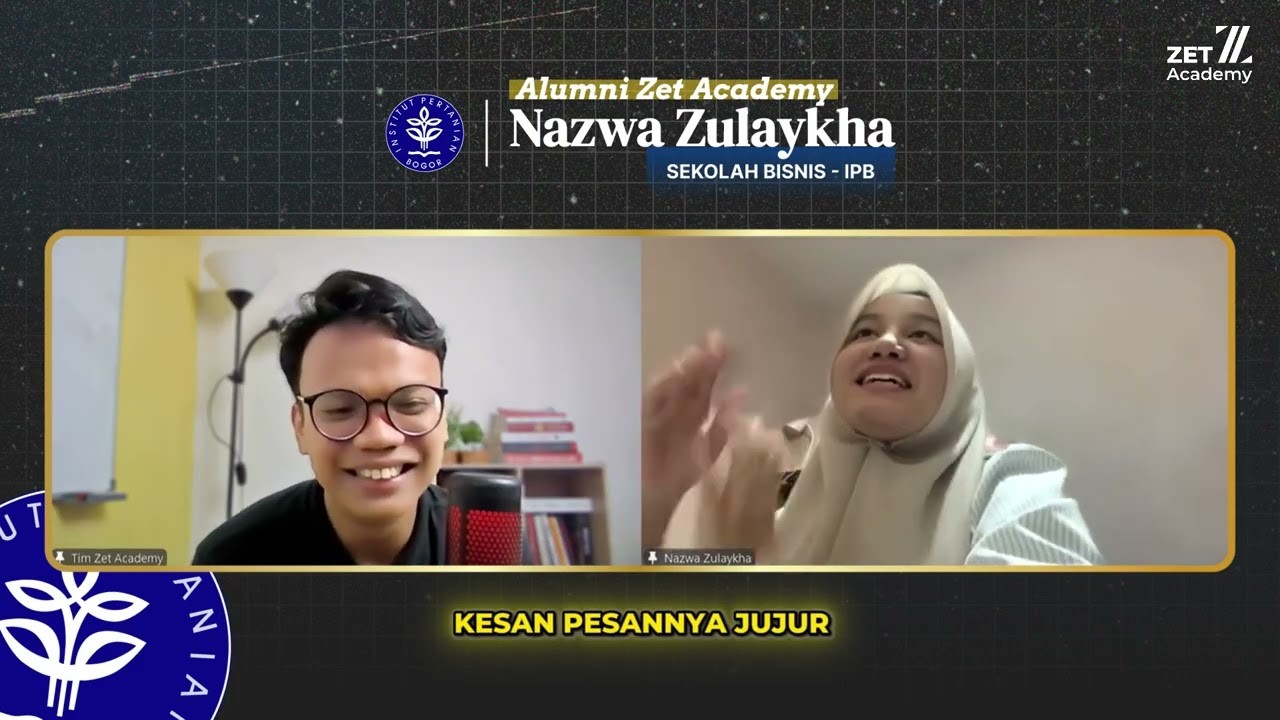 Nazwa Zulaykha – Alumni Zet Academy, lolos IPB Bisnis