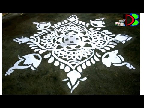 Bengali floor design alpona | Traditional Alpona for  Saraswati Puja | Alpana for Laxmi Puja Video