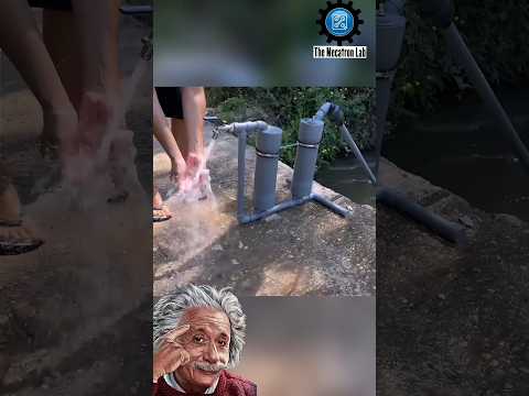 Homemade water pump without Electricity using PVC pipe #diy
