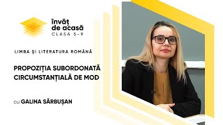  "Propoziția subordonată circumstanțială de mod"