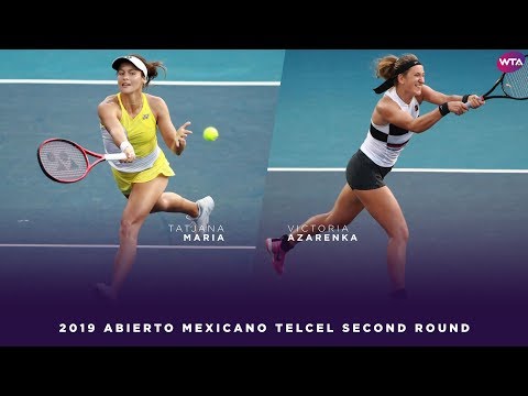 Tatjana Maria vs. Victoria Azarenka | 2019 Acapulco Second Round | WTA Highlights