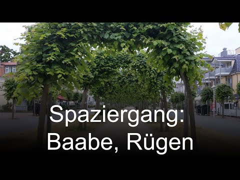 SPAZIERGANG in BAABE auf RÜGEN, OSTSEE, Walk, Ferienort, Ort und Promenade, Rasender Roland