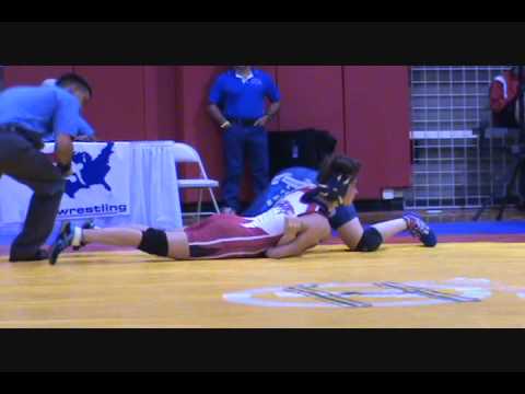 Michaela Hutchison pin Taylor Fredrickson - Body Bar FILA Junior Nationals at 55 kg