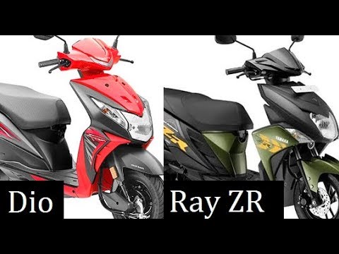 Honda Dio vs Yamaha Ray ZR Comparison Review