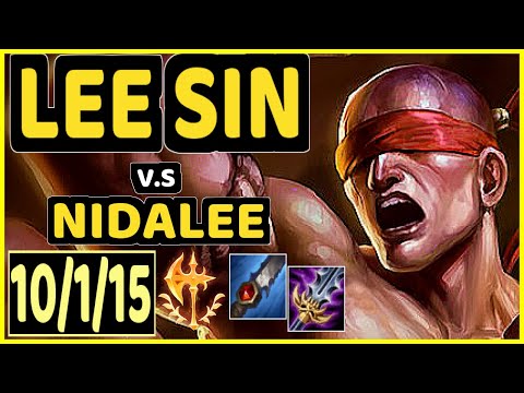 CINKROF (LEE SIN) vs NIDALEE - 10/1/15 KDA JUNGLE GAMEPLAY - EUW Ranked DIAMOND