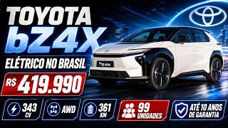 Toyota bZ4X chega ao Brasil por R$ 419.990: primeiro elétrico da marca vale tudo isso?