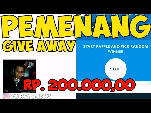 PENGUMUMAN PEMENANG GIVE AWAY