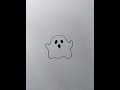 Learn how to draw a ghost with line art