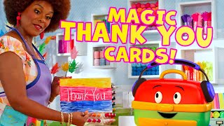 Craft Time: Thank You Cards | Being Thankful with Magic Messages using Crayons and Watercolors!