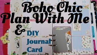 Boho Chic planner layout | I'm A Cool Mom