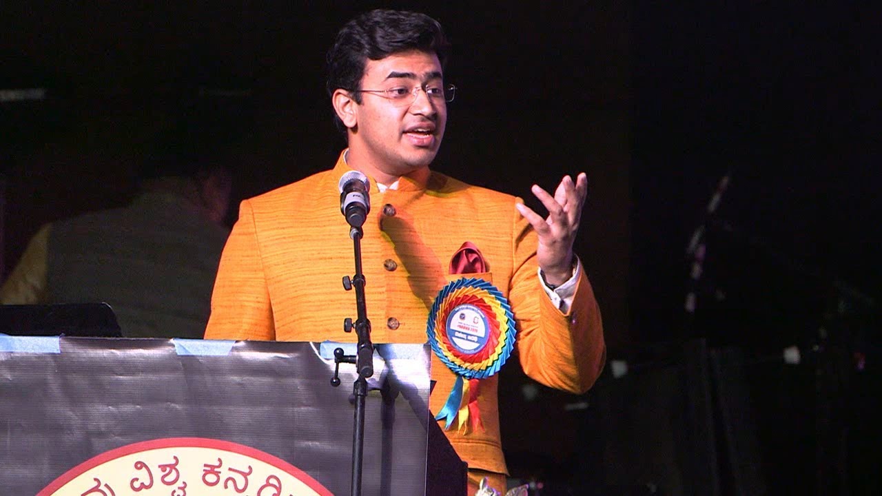 Tejasvi Surya's speech at Navika Kannada Sammelana 2019 USA