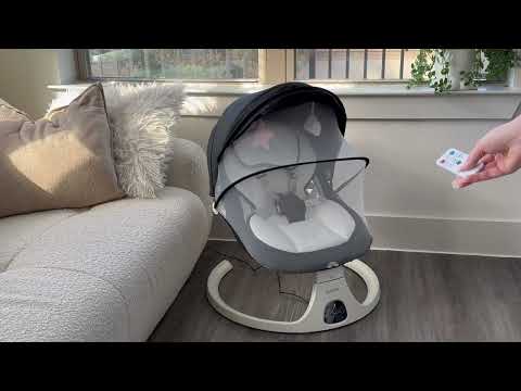 Electric Baby Swings for Infants to Toddler Baby Swing with 5-Speed 3-Seat Positions #amazonproducts