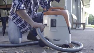 Промышленный пылесос STIHL SE 62 для сухой и влажной уборки - видео №1