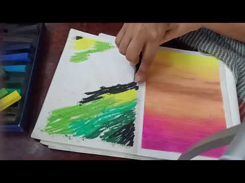 Easy soft pastel colour mixing. 🌼