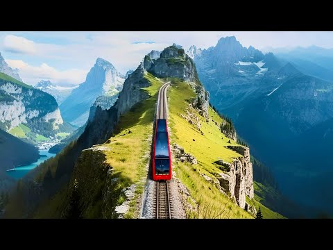 World’s Steepest Cogwheel Train | Switzerland’s Mt Pilatus Golden Round Trip 🇨🇭
