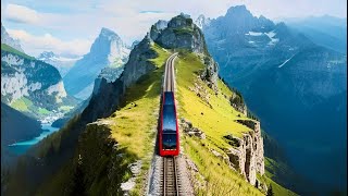 World’s Steepest Cogwheel Train | Switzerland’s Mt Pilatus Golden Round Trip 🇨🇭