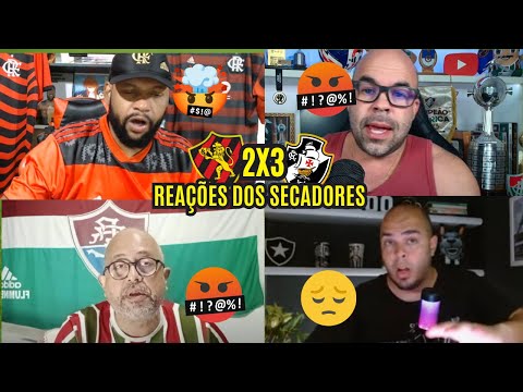 REAÇÕES DOS SECADORES NA VITÓRIA DO VASCO DE 3 A 2 NO SPORT  - BRASILEIRÃO 2025