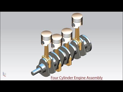 Four Cylinder Engine Assembly || Siemens NX Tutorial
