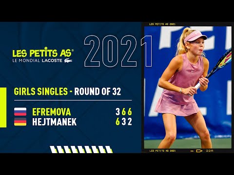 Les Petits As 2021 | Girls Round of 32 | Amelie Justine Hejtmanek vs. Ksenia Efremova