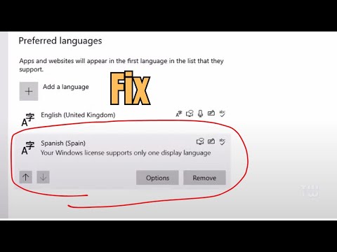 Fix "Your Windows License Supports Only One Display Language"
