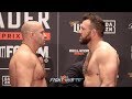 FEDOR EMELIANENKO & RYAN BADER COME FACE TO FACE IN LOS ANGELES AT BELLATOR 214 CEREMONIAL WEIGH IN