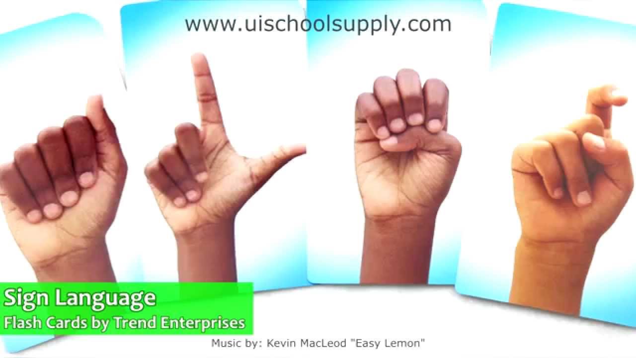 Sign Language Flash Cards by TREND Enterprises T23016