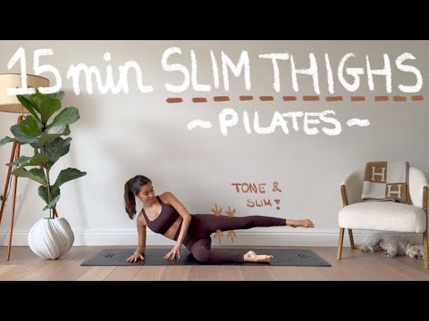 15MIN slim thighs pilates workout | tone and lengthen legs | no equipment