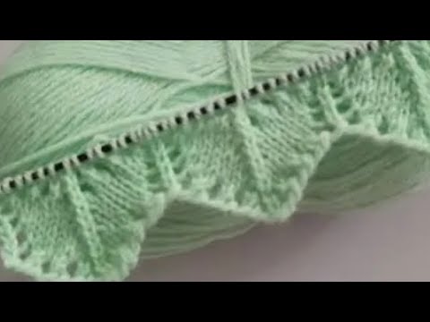 SCALLOPED BORDER DESIGN FOR LADIES CARDIGAN JACKET AND SWEATER DESIGN # 492