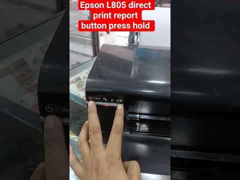 Epson L805 Vs L800 direct print report button press hold Red #epson #service #printersupportsoftware