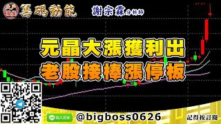 【大戶羅盤籌碼動能】 #謝宗霖1014，元晶大漲獲利出 老股接棒漲停板 (圖)