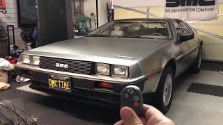 Demo of DeLorean Wings-A-Loft Remote Door Opening System with 3rd Channel opening both doors