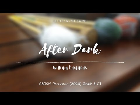 ABRSM Percussion 2020 Grade 3 C3 - After Dark, by Edwards
