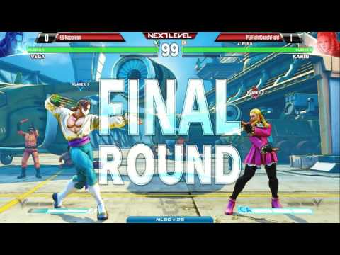 Street Fighter 5 Tournament: Next Level Battle Circuit V.25 - Napolean (Vega) v Coach Steve (Karin)
