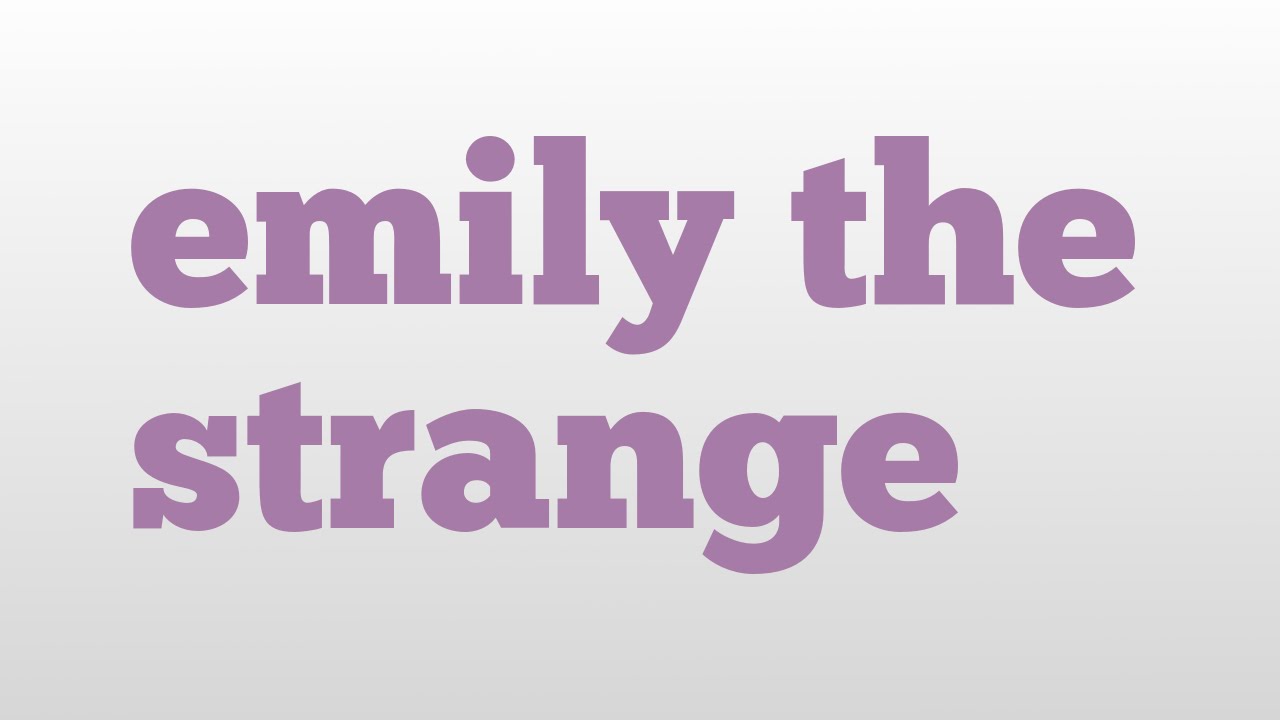 What does Emily the Strange mean? Tipseri