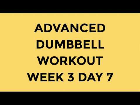 Advanced Dumbbell Workout W3D7