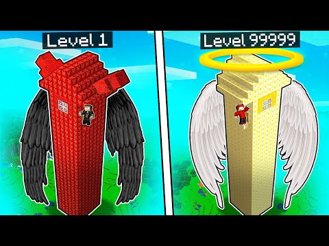 AWARIZ - TOWER OF DEMONS vs TOWER OF ANGELS ON MINECRAFT!